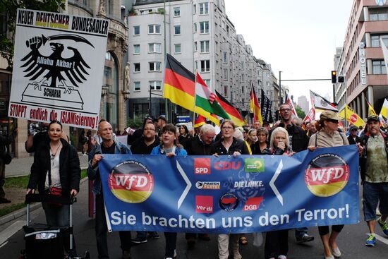 Protest rally in Berlin