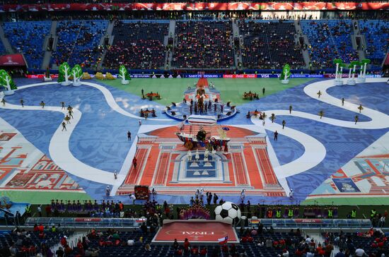 Football. 2017 FIFA Confederations Cup. Closing ceremony