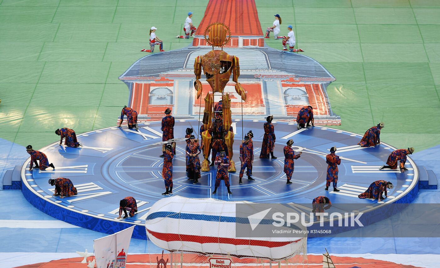 Football. 2017 FIFA Confederations Cup. Closing ceremony
