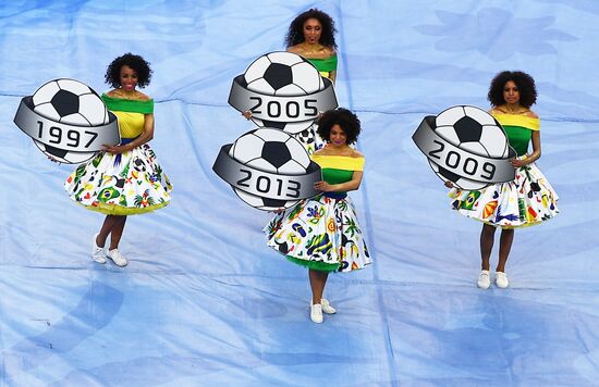 Football. 2017 FIFA Confederations Cup. Closing ceremony