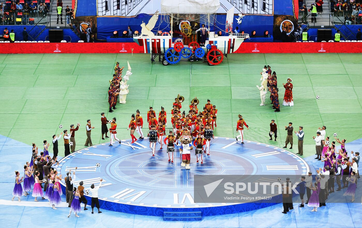 Football. 2017 FIFA Confederations Cup. Closing ceremony