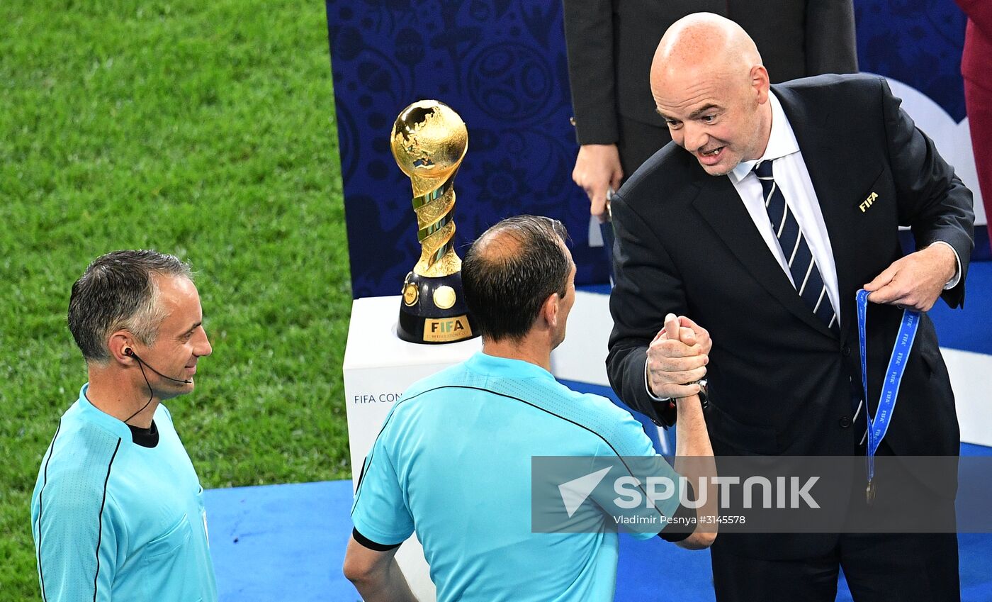 Football. 2017 FIFA Confederations Cup. Medal ceremony