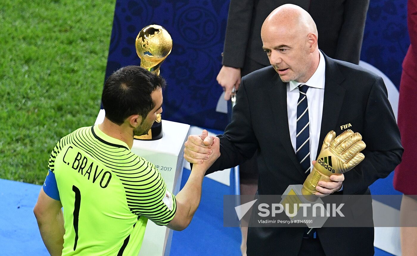 Football. 2017 FIFA Confederations Cup. Medal ceremony