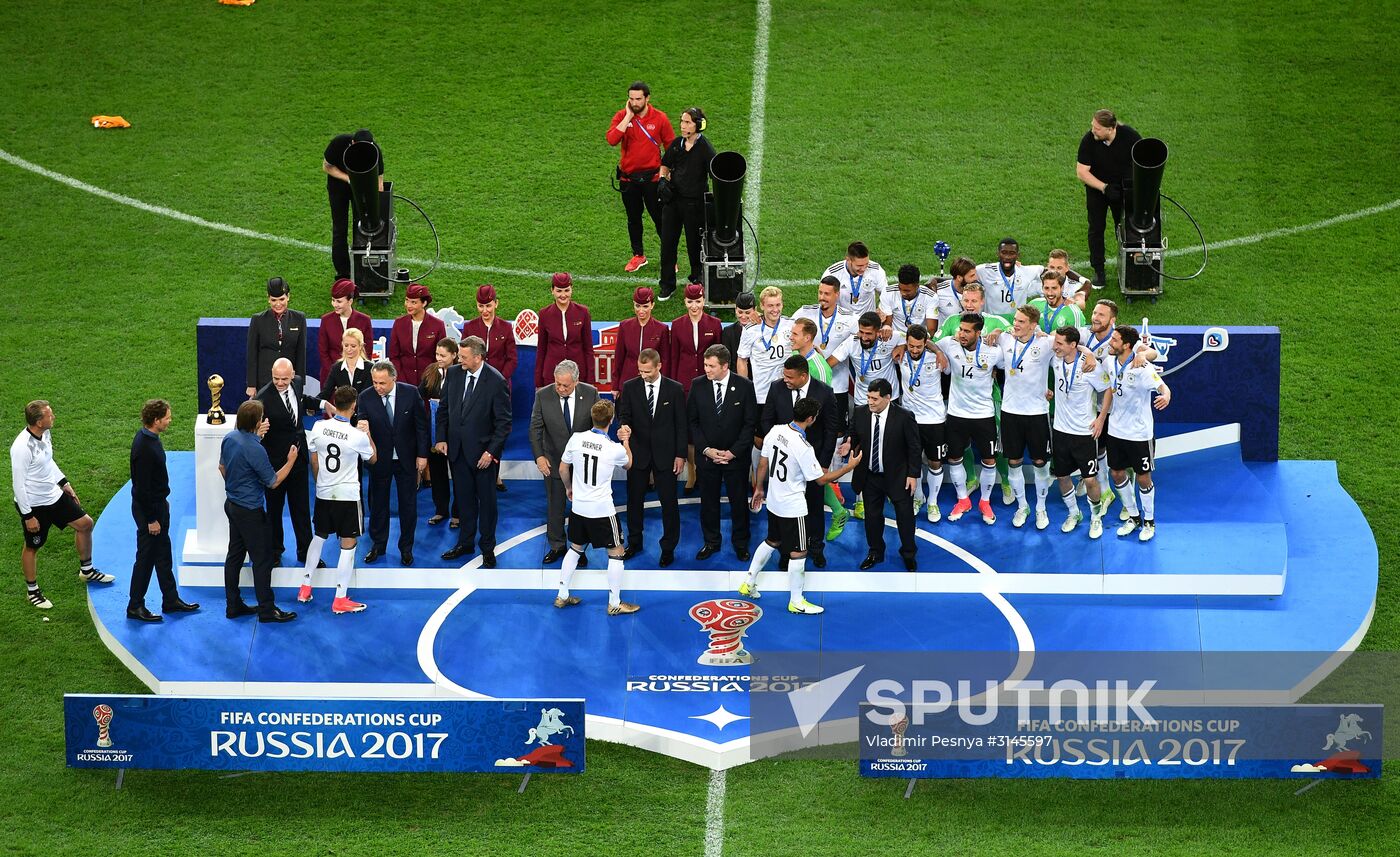 Football. 2017 FIFA Confederations Cup. Medal ceremony