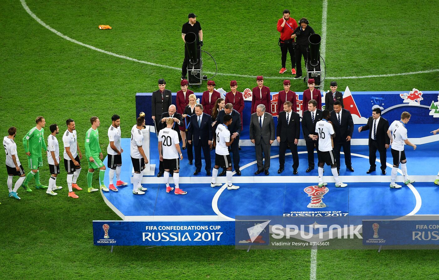 Football. 2017 FIFA Confederations Cup. Medal ceremony