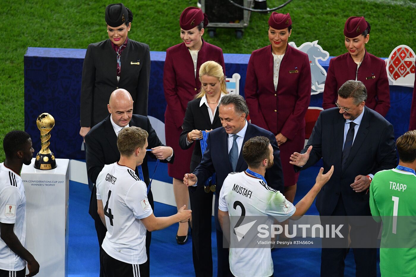 Football. 2017 FIFA Confederations Cup. Medal ceremony