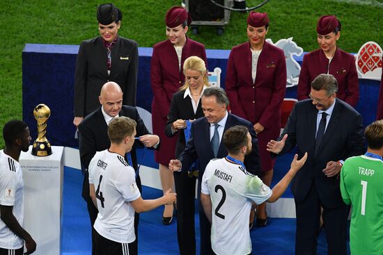 Football. 2017 FIFA Confederations Cup. Medal ceremony
