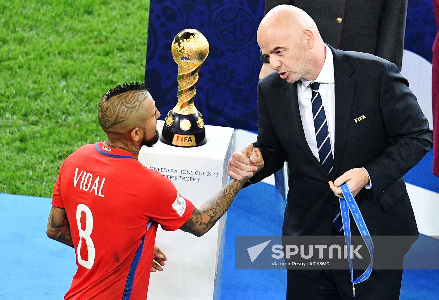 Football. 2017 FIFA Confederations Cup. Medal ceremony