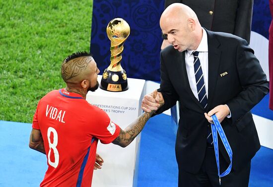 Football. 2017 FIFA Confederations Cup. Medal ceremony