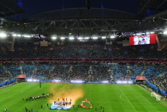 Football. 2017 FIFA Confederations Cup. Medal ceremony