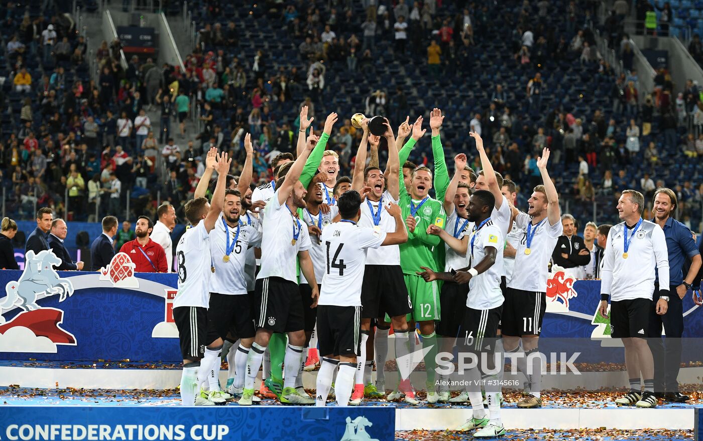 Football. 2017 FIFA Confederations Cup. Medal ceremony