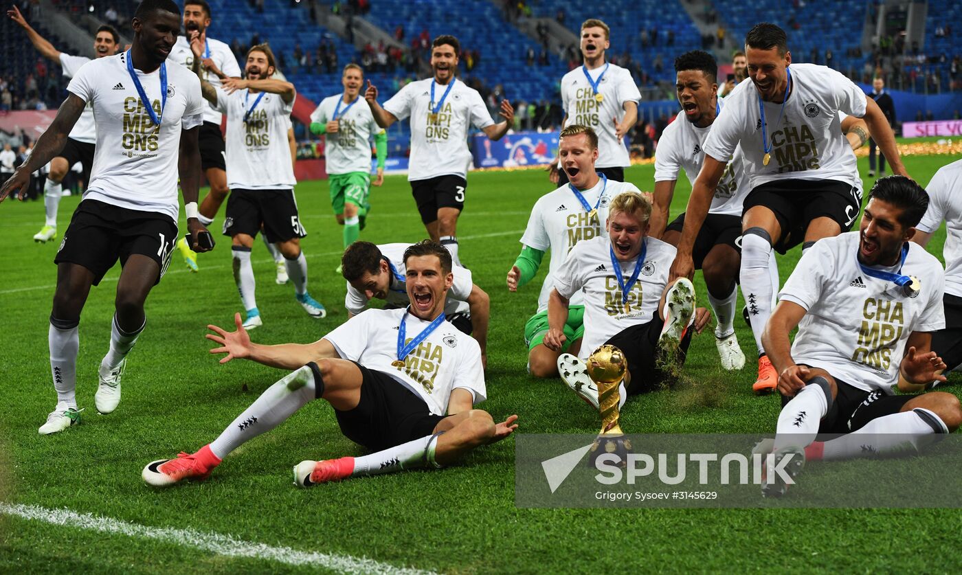 Football. 2017 FIFA Confederations Cup. Medal ceremony