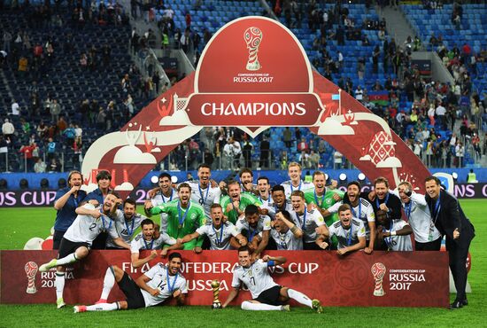 Football. 2017 FIFA Confederations Cup. Medal ceremony