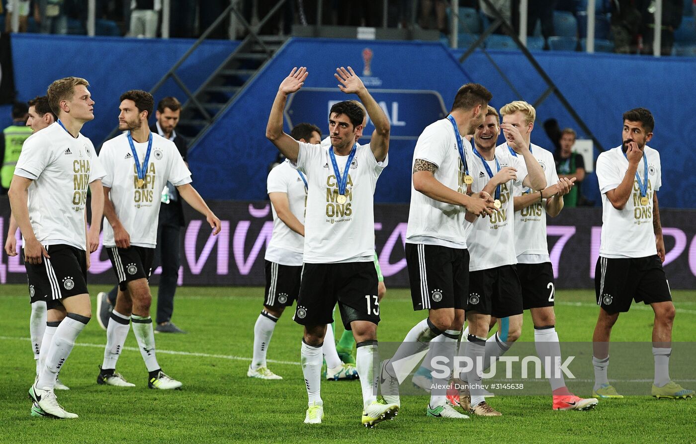 Football. 2017 FIFA Confederations Cup. Medal ceremony