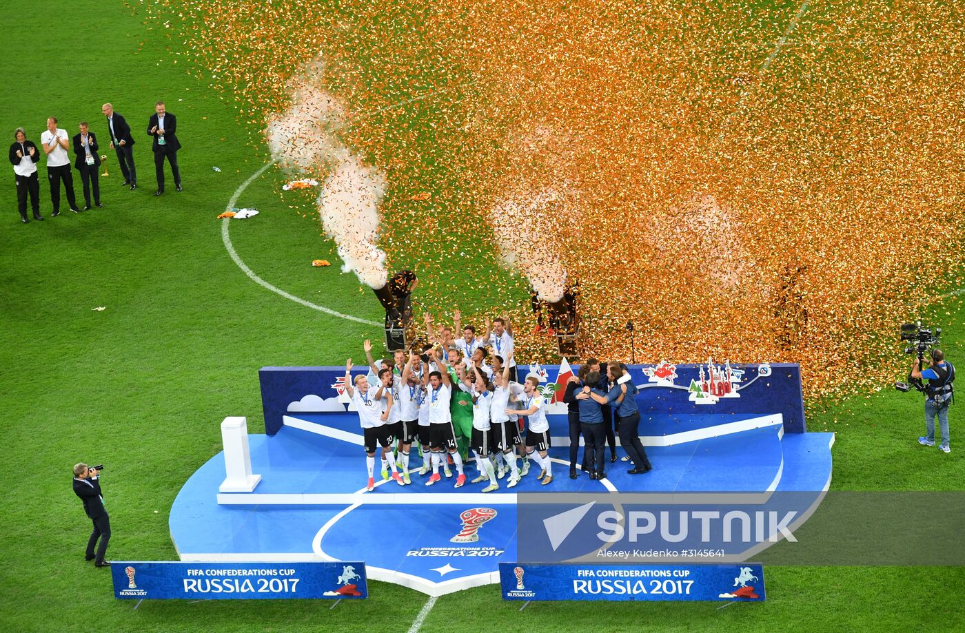 Football. 2017 FIFA Confederations Cup. Medal ceremony