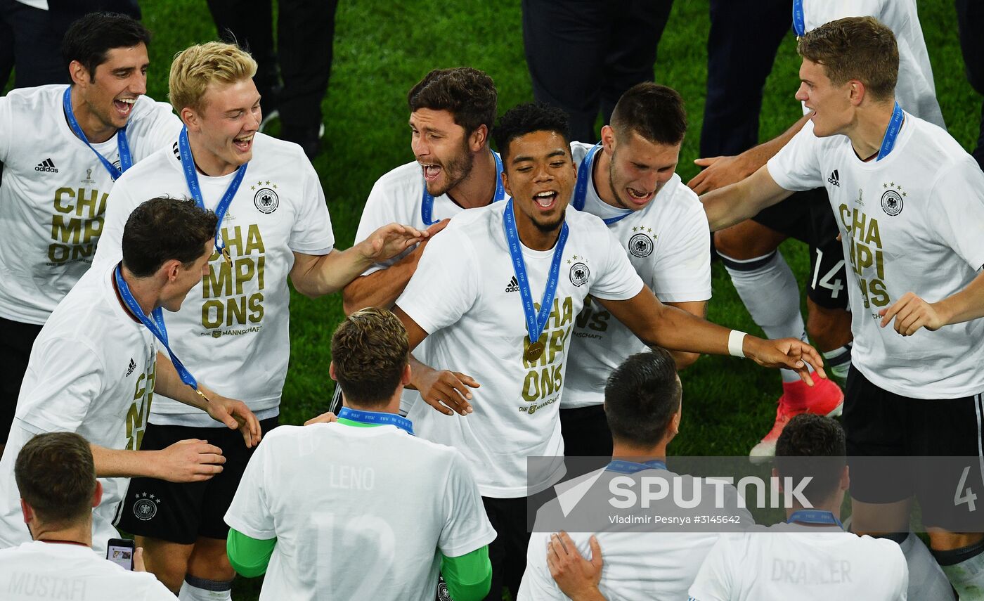 Football. 2017 FIFA Confederations Cup. Medal ceremony