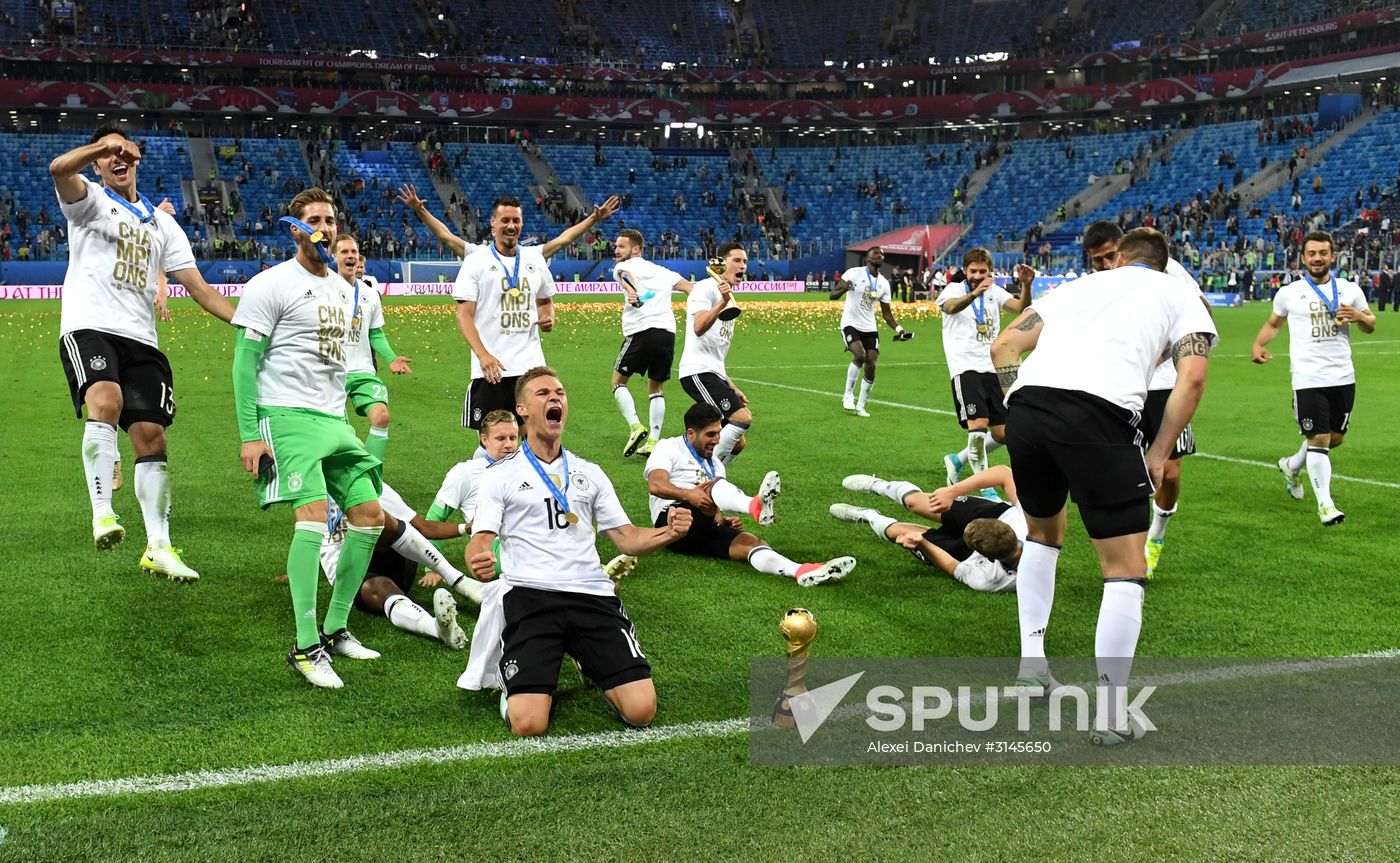 Football. 2017 FIFA Confederations Cup. Medal ceremony