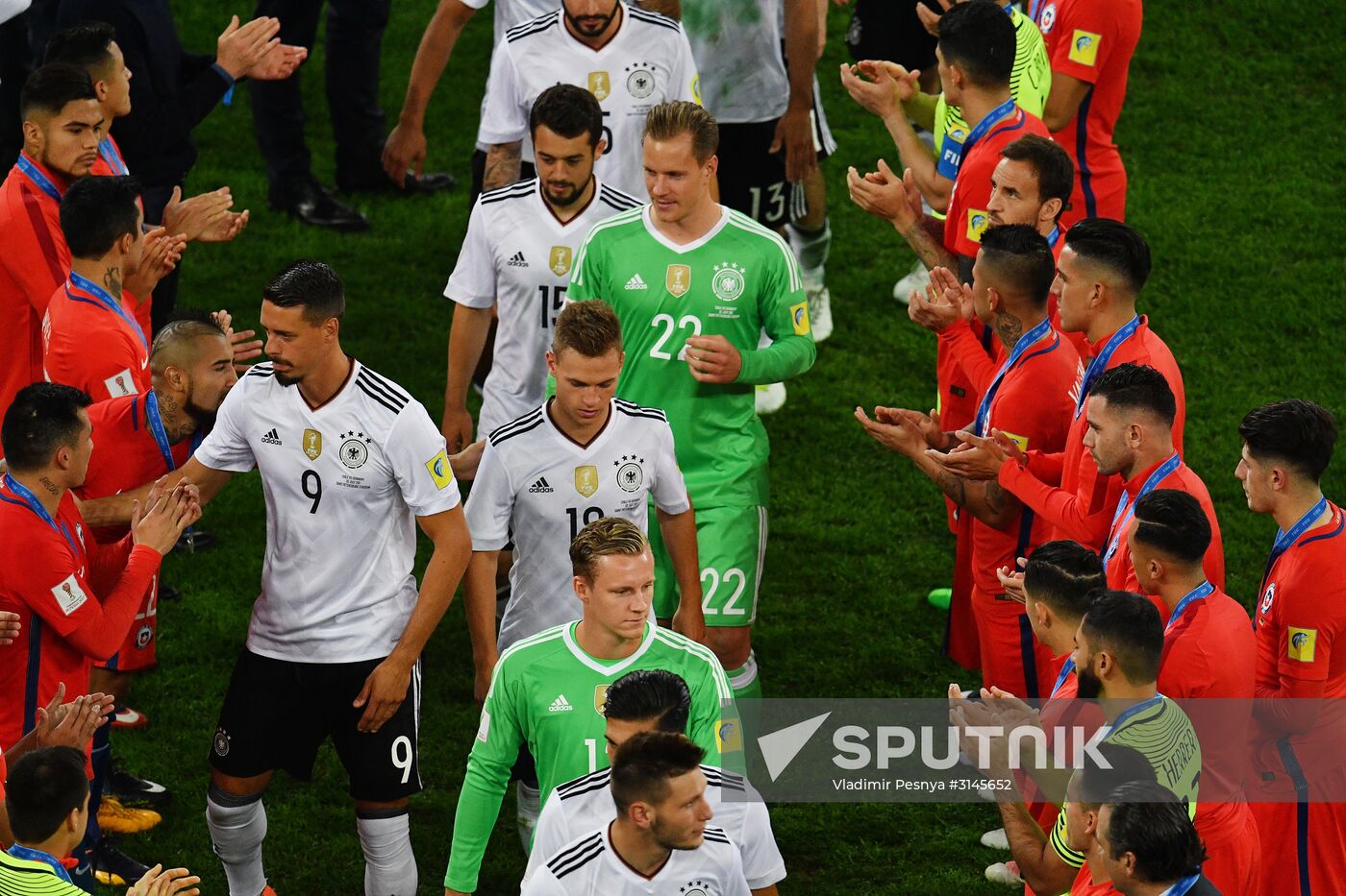 Football. 2017 FIFA Confederations Cup. Medal ceremony