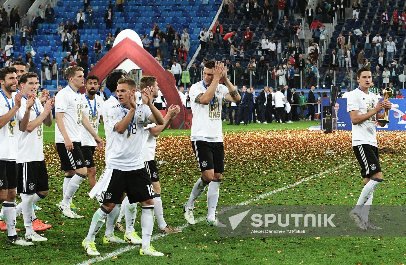 Football. 2017 FIFA Confederations Cup. Medal ceremony