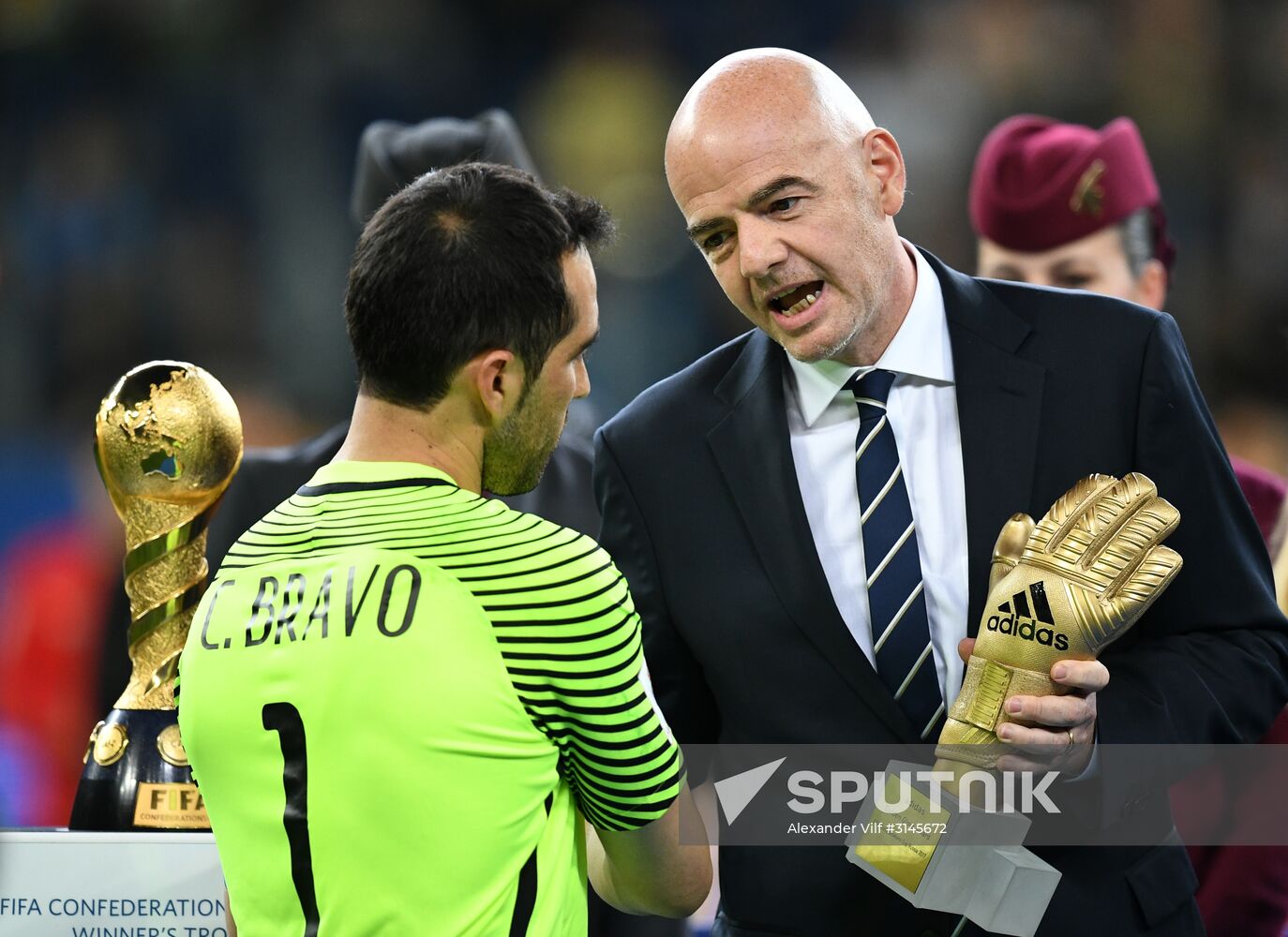 Football. 2017 FIFA Confederations Cup. Medal ceremony