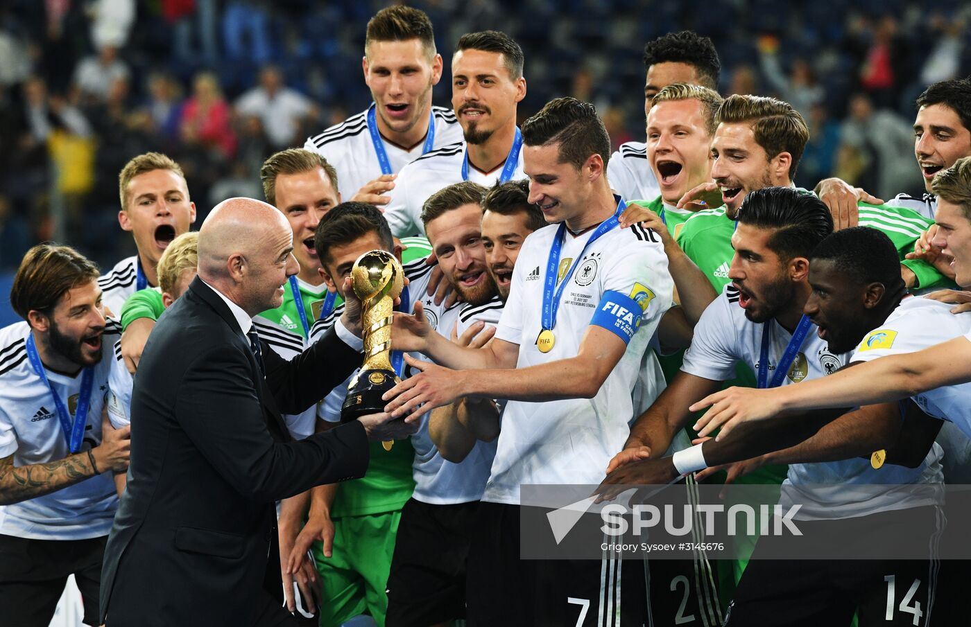 Football. 2017 FIFA Confederations Cup. Medal ceremony