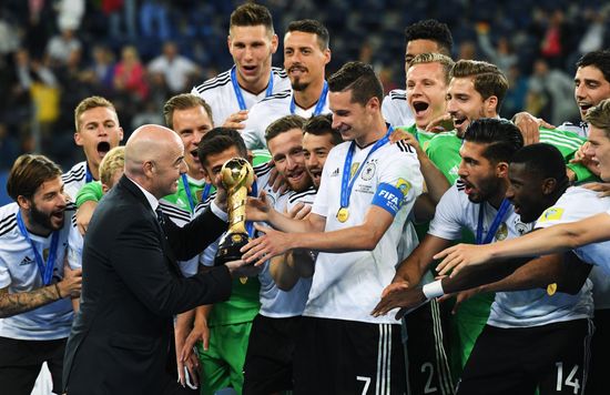Football. 2017 FIFA Confederations Cup. Medal ceremony