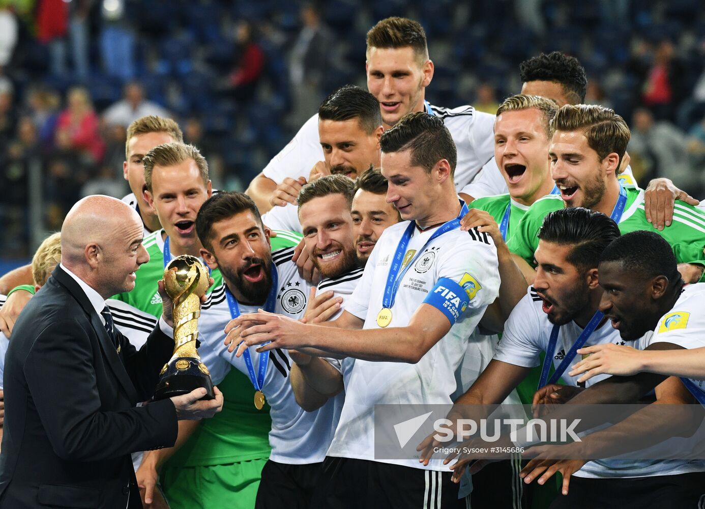 Football. 2017 FIFA Confederations Cup. Medal ceremony