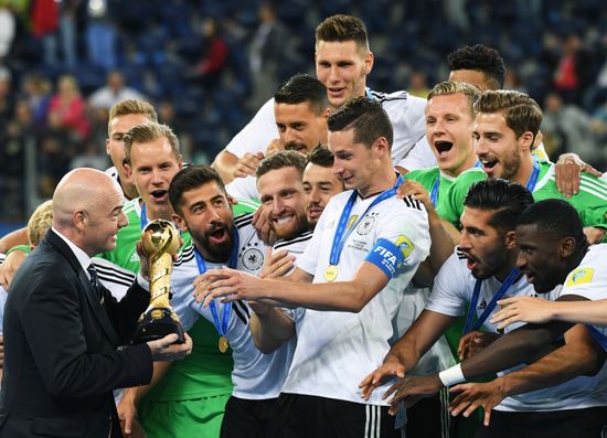 Football. 2017 FIFA Confederations Cup. Medal ceremony