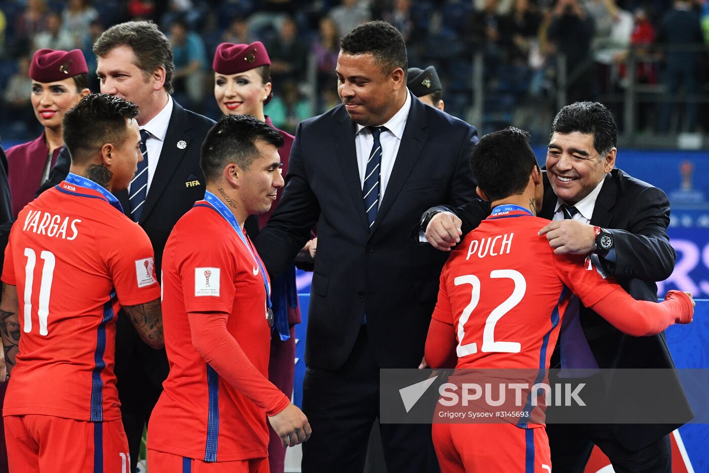 Football. 2017 FIFA Confederations Cup. Medal ceremony