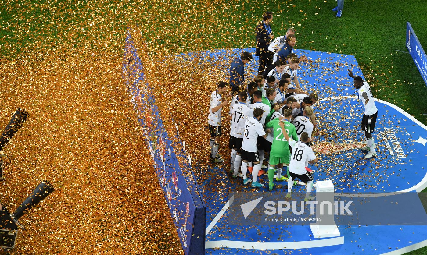 Football. 2017 FIFA Confederations Cup. Medal ceremony