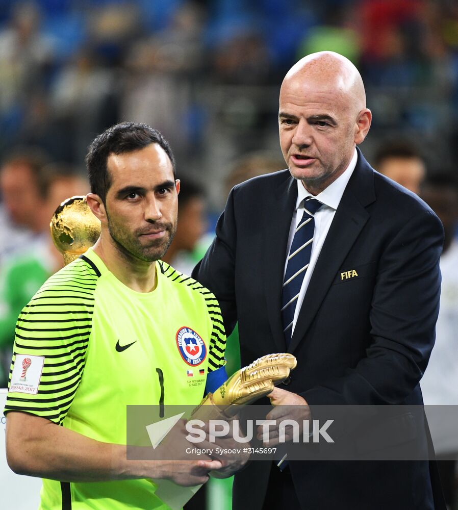 Football. 2017 FIFA Confederations Cup. Medal ceremony