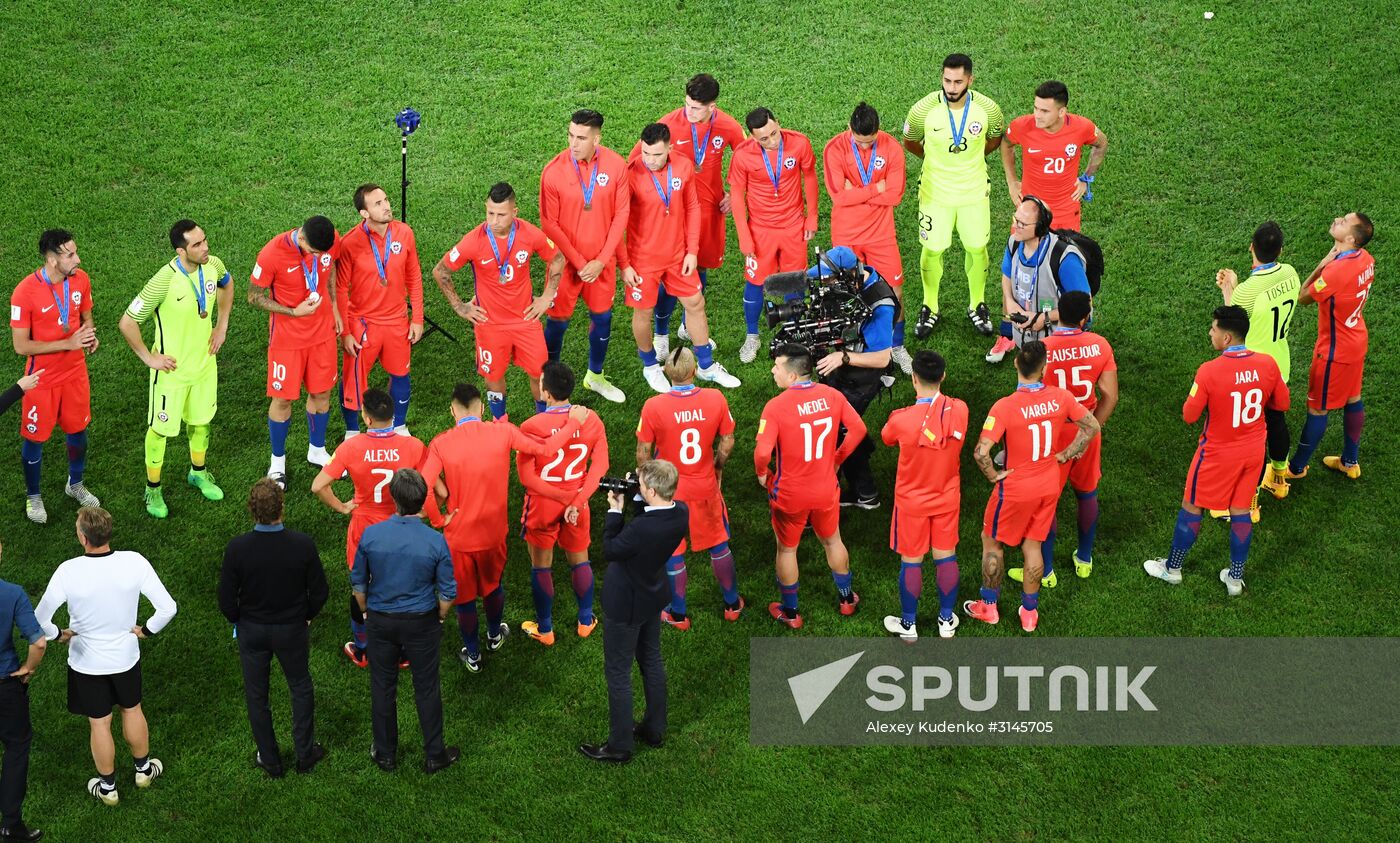 Football. 2017 FIFA Confederations Cup. Medal ceremony