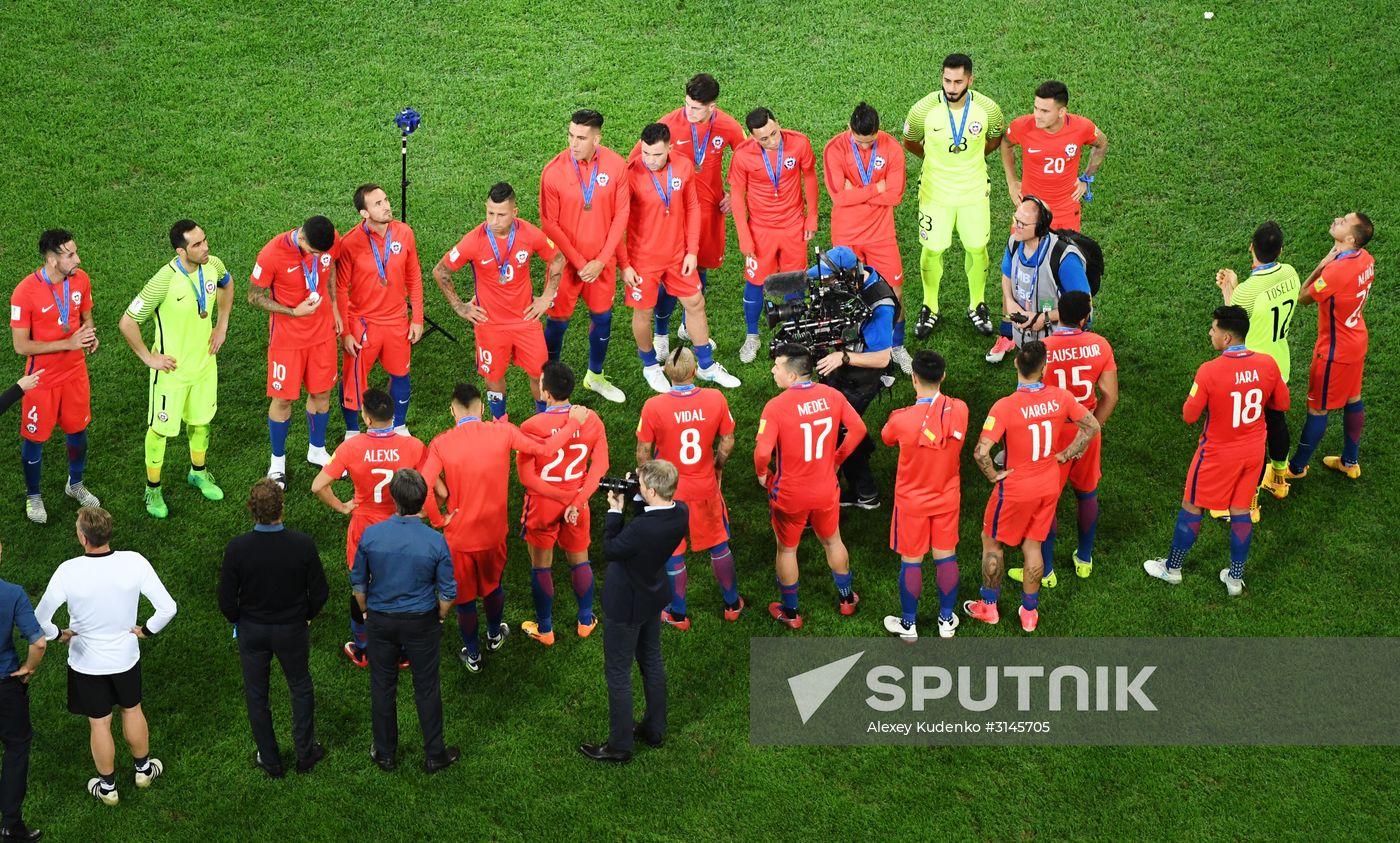 Football. 2017 FIFA Confederations Cup. Medal ceremony
