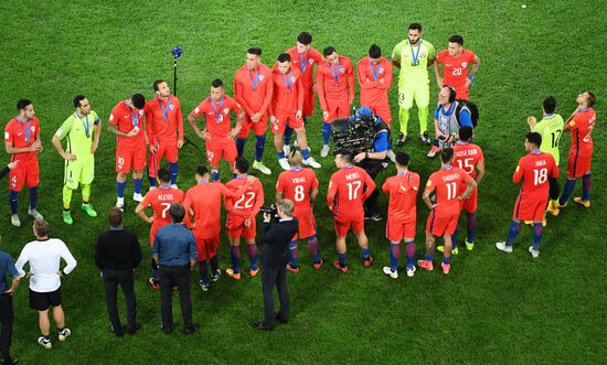 Football. 2017 FIFA Confederations Cup. Medal ceremony
