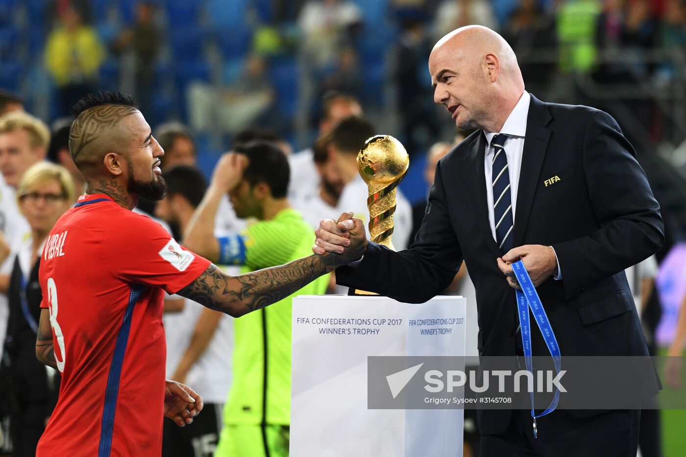 Football. 2017 FIFA Confederations Cup. Medal ceremony