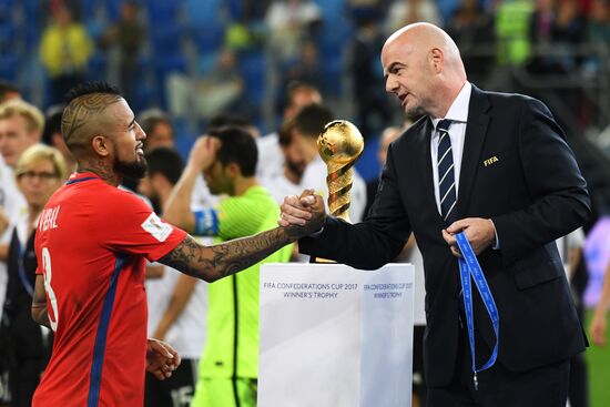 Football. 2017 FIFA Confederations Cup. Medal ceremony