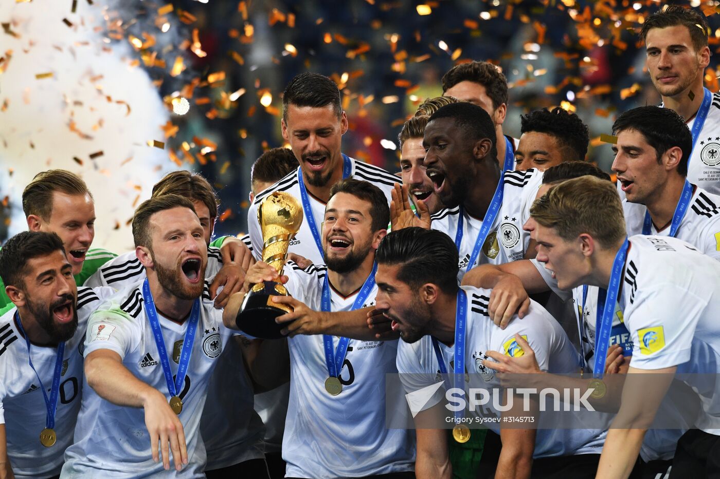 Football. 2017 FIFA Confederations Cup. Medal ceremony