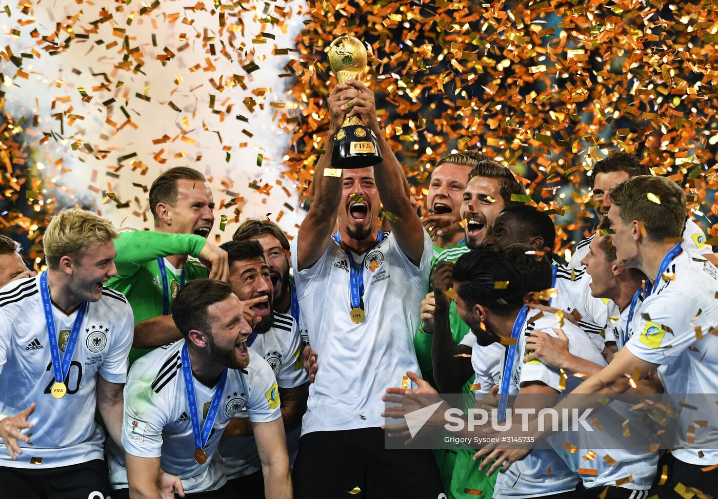 Football. 2017 FIFA Confederations Cup. Medal ceremony