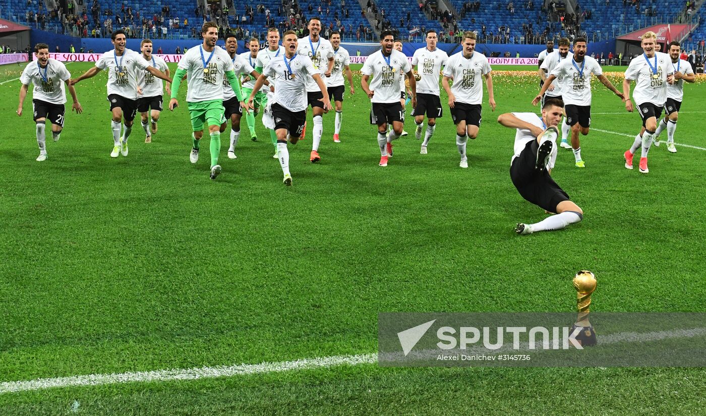 Football. 2017 FIFA Confederations Cup. Medal ceremony
