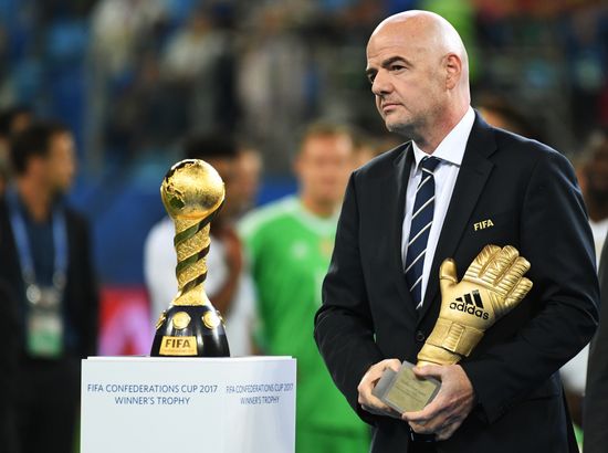 Football. 2017 FIFA Confederations Cup. Medal ceremony