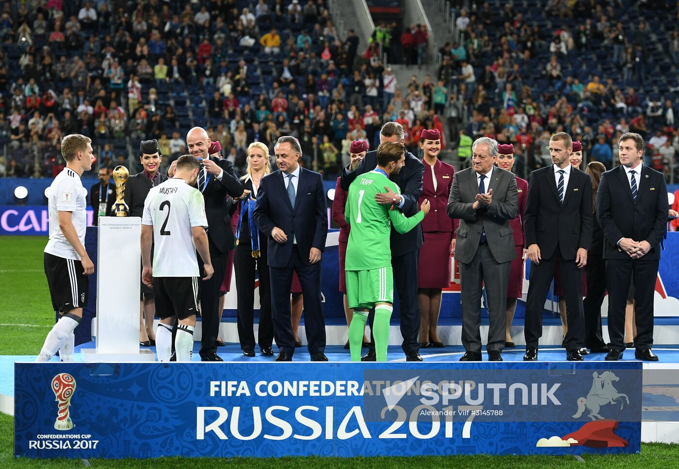 Football. 2017 FIFA Confederations Cup. Medal ceremony