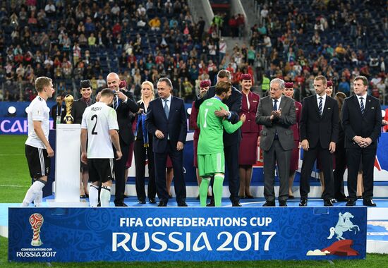 Football. 2017 FIFA Confederations Cup. Medal ceremony