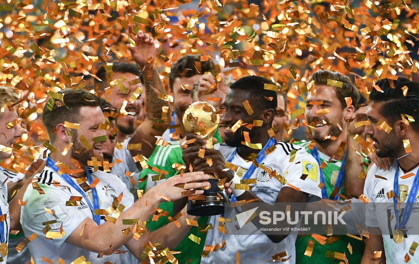 Football. 2017 FIFA Confederations Cup. Medal ceremony