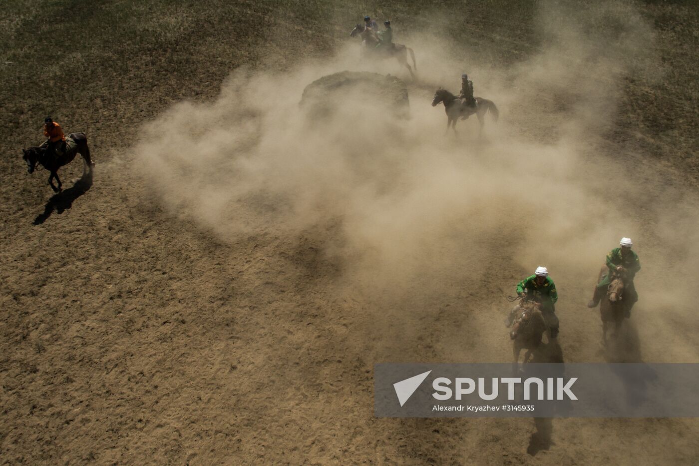 Kok-Boru traditional equestrian tournament in Altai Republic