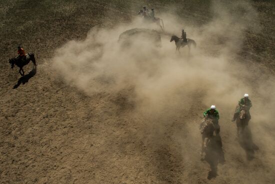 Kok-Boru traditional equestrian tournament in Altai Republic