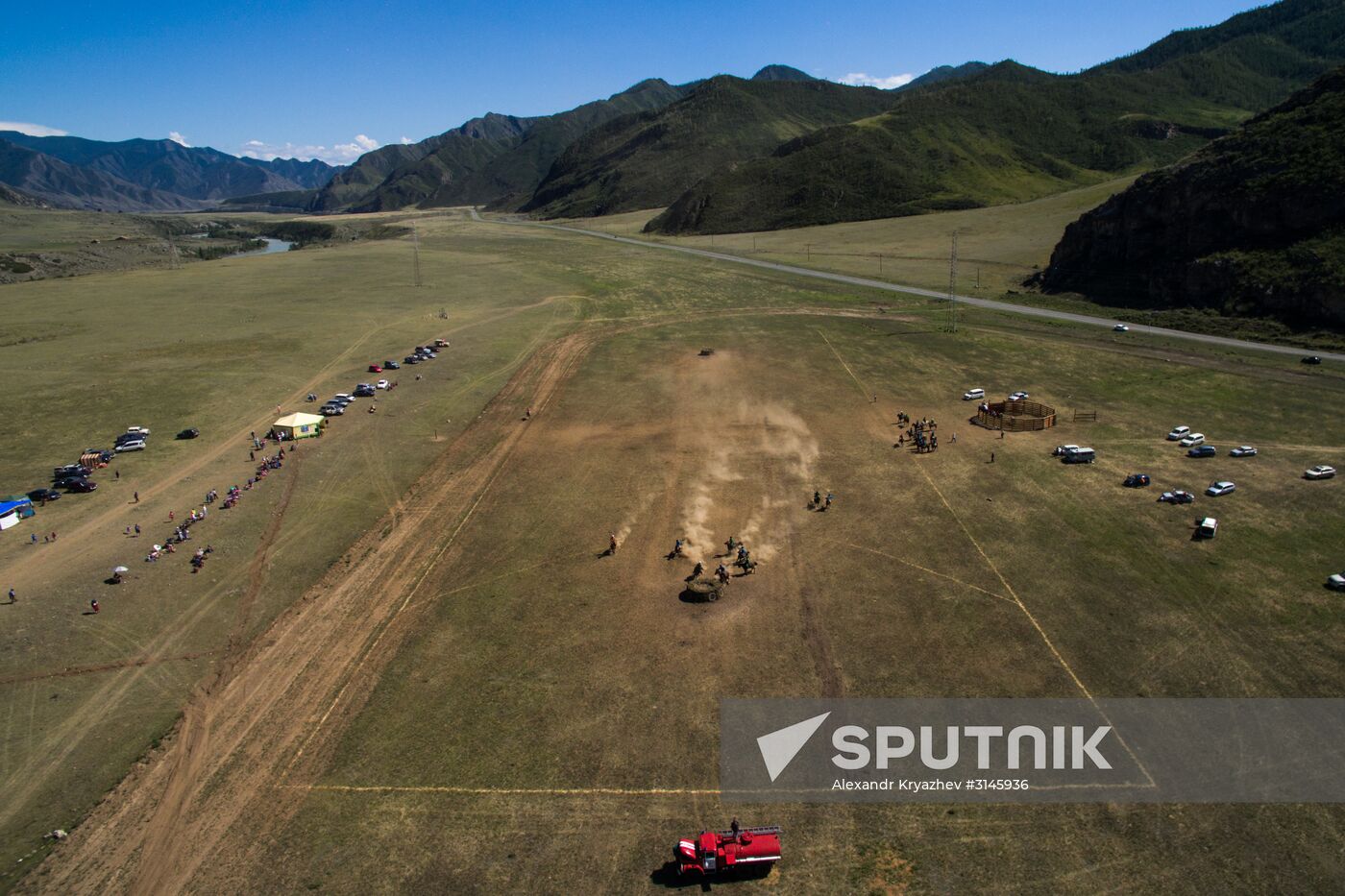 Kok-Boru traditional equestrian tournament in Altai Republic