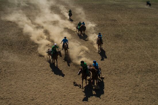 Kok-Boru traditional equestrian tournament in Altai Republic