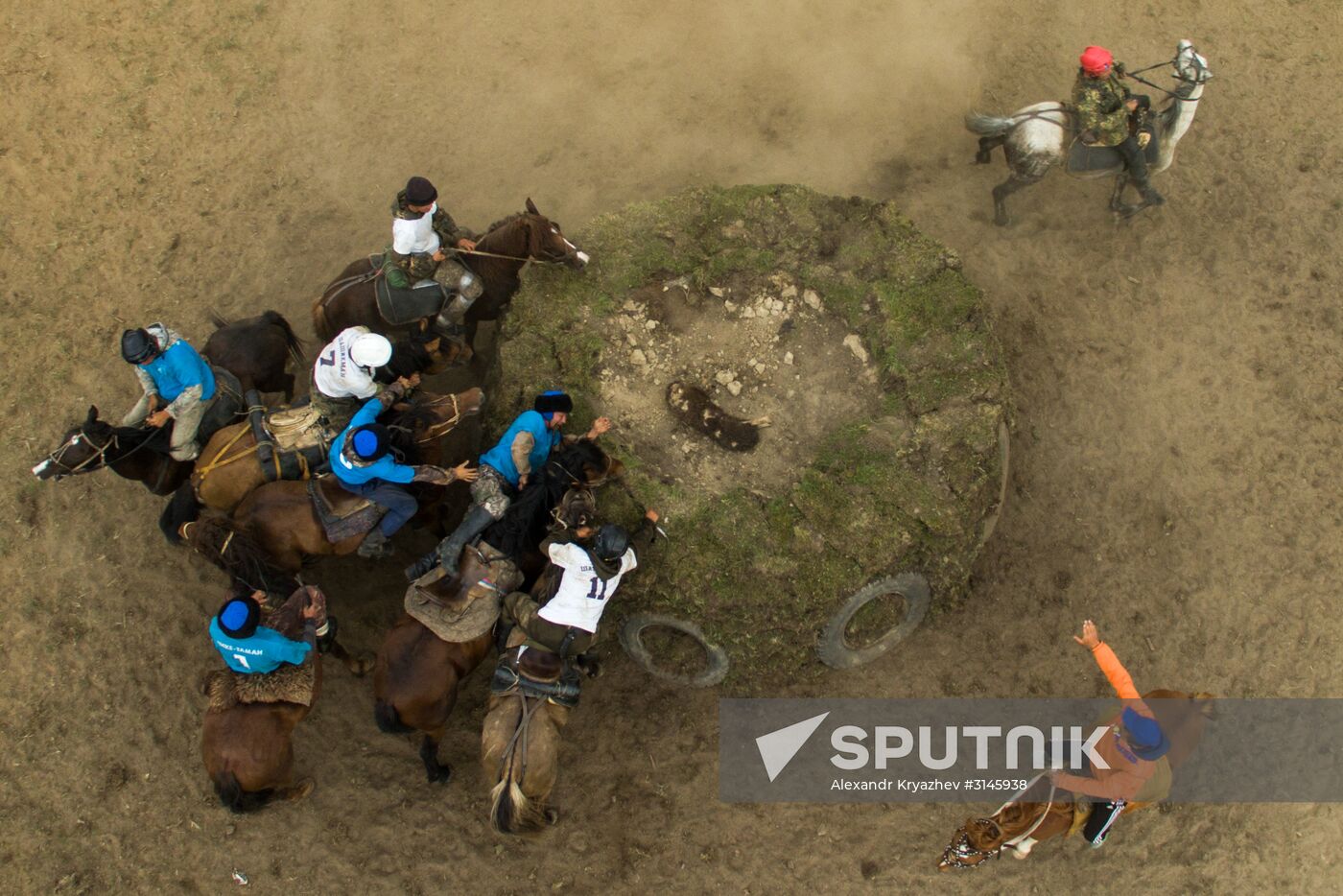 Kok-Boru traditional equestrian tournament in Altai Republic