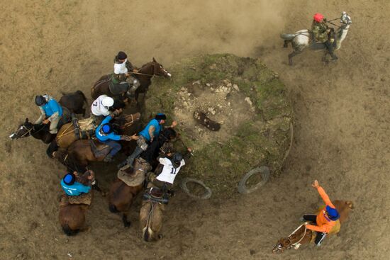 Kok-Boru traditional equestrian tournament in Altai Republic