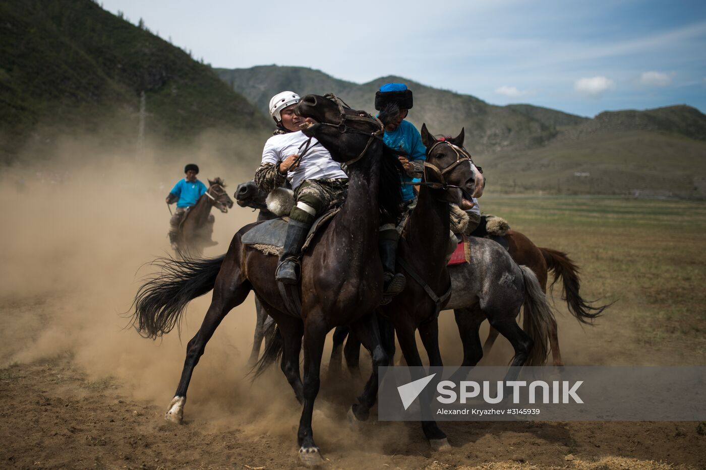 Kok-Boru traditional equestrian tournament in Altai Republic